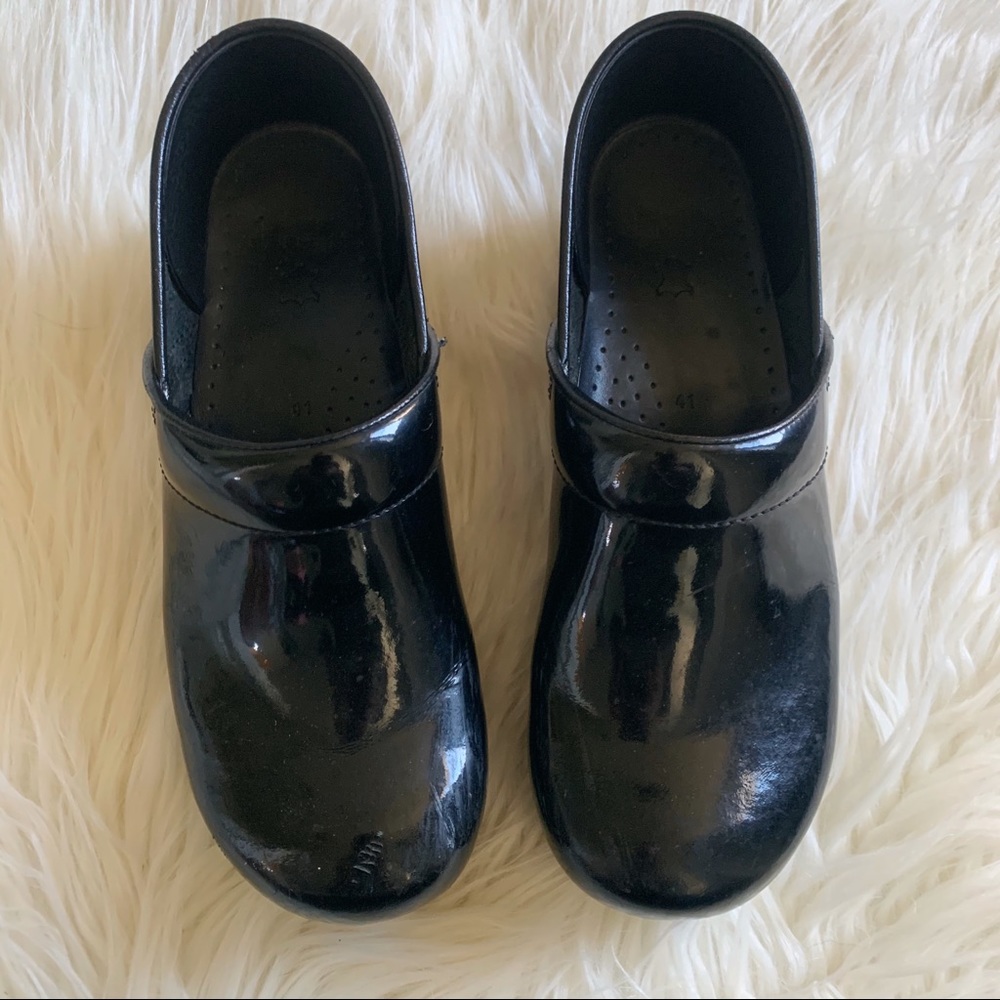 Dansko Patent Leather Clogs